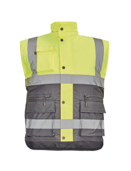 Gilet HELLIN HV JAUNE ET GRIS